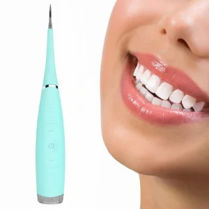 Ultrasonic Sonic Dental Scaler Calculus Plaque Remover Tool Teeth Whiten, Green