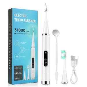 Powerful Ultrasonic Plaque Remover for Teeth with 5 Modes - Dental Tooth Cleaner